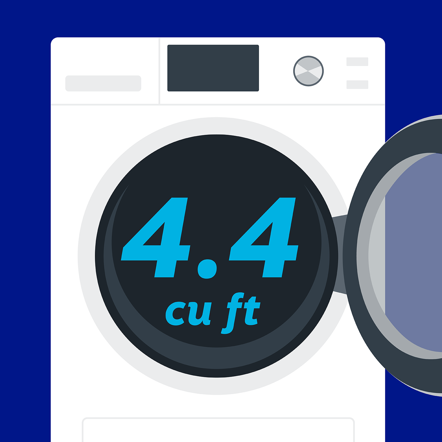 4.4. cu. ft. Capacity