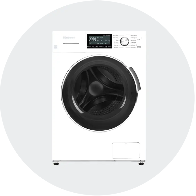 Element Washing Machine on white background